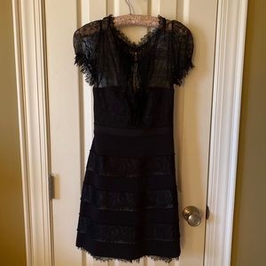 BCBGMaxAzria | LBD Black Lace Cocktail Dress